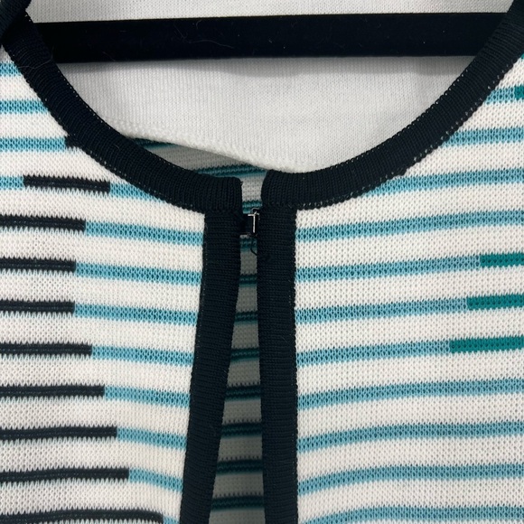Ming Wang Geometric Striped Cardigan Size M - Picture 4 of 10